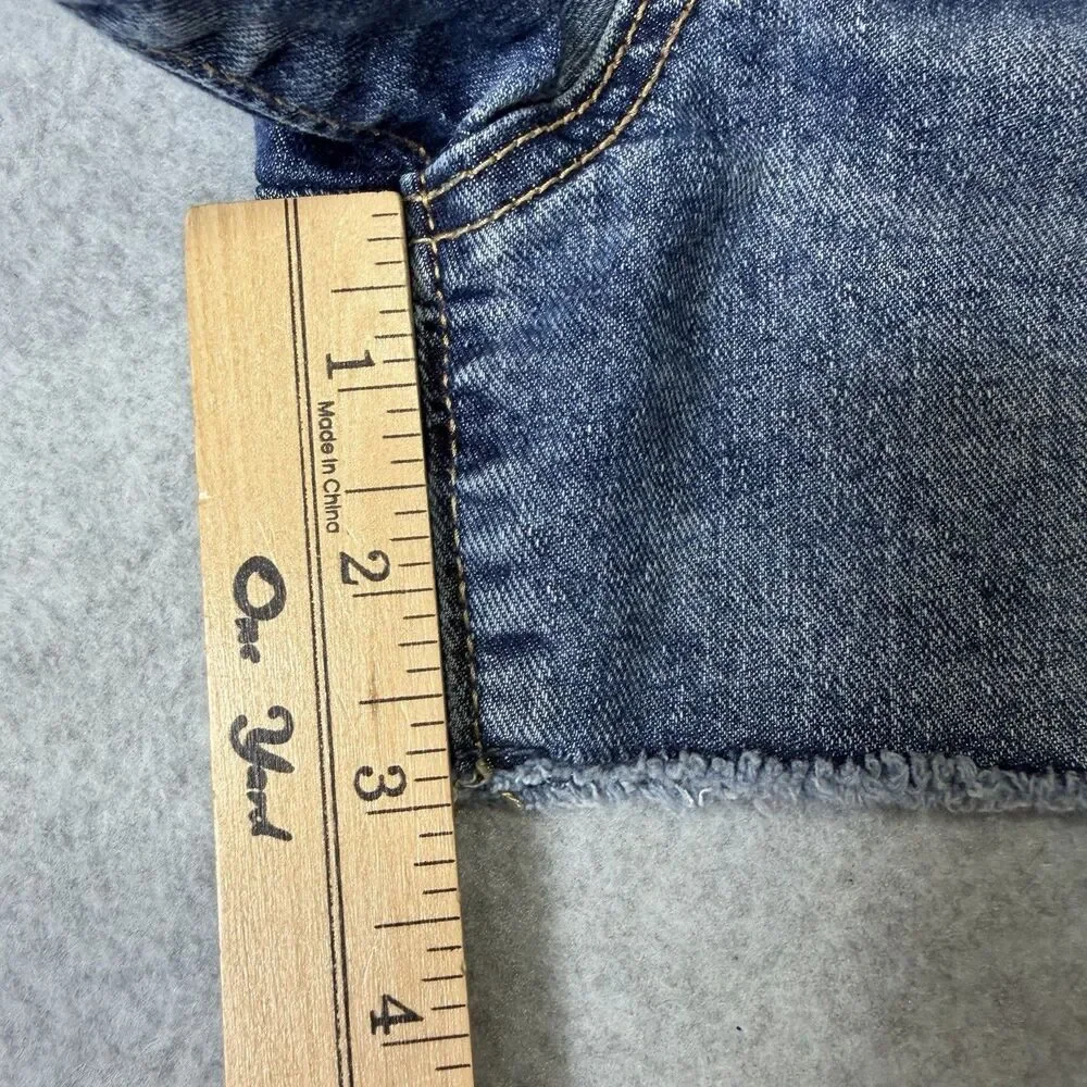 Old Navy Jean Shorts Youth Size 14 Sky High Rise‎ Denim Cut-Off Adjustable Waist